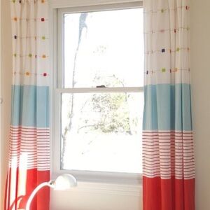 Ikea Barnslig Randig Curtains Nautical Stripe six Panels